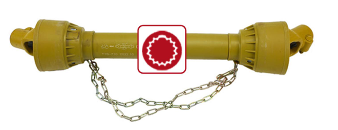 Tubo scanalato ad evolvente dell'albero della presa di forza